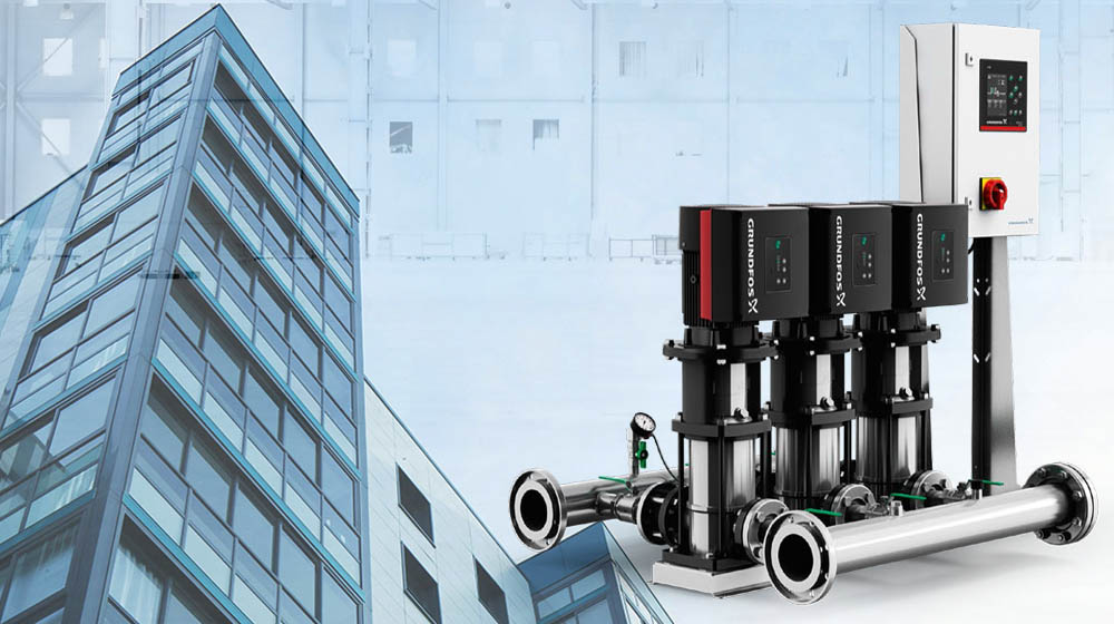 Commercial Building Services Grundfos Pump Hydro Multi-E