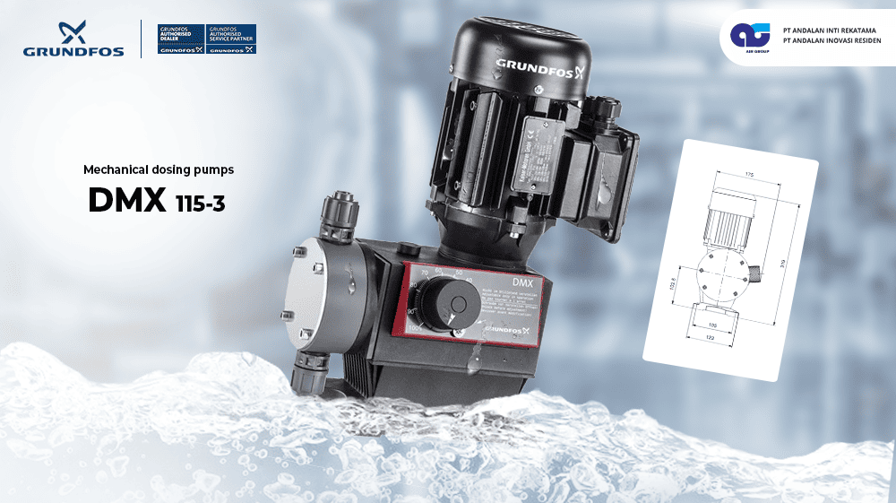 POMPA DOSING DOSING PUMP GRUNDFOS DMX 115 POMPA INDUSTRI