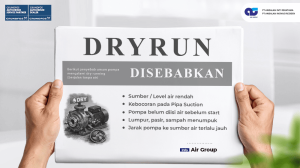 penyebab dry run pompa