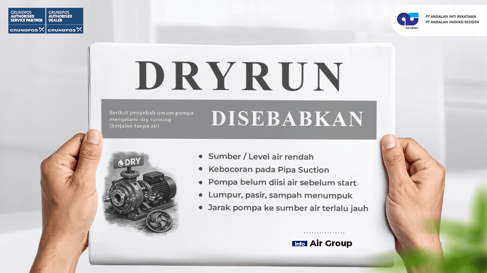 penyebab dry run pompa